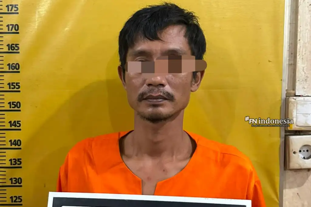 Tega Cabuli Dua Putri Kandungnya, Ayah Bejat di Tambang Diringkus Polres Kampar