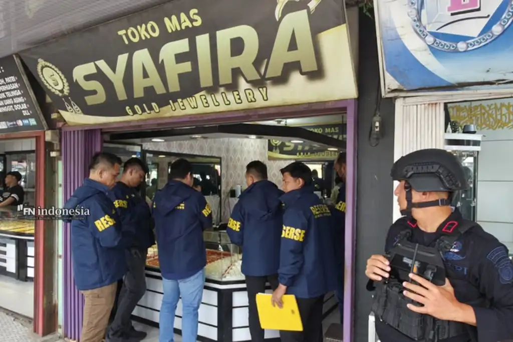 Polda Riau Telusuri Jejak Emas PETI, Toko Emas Syafira di Kampar Digeledah