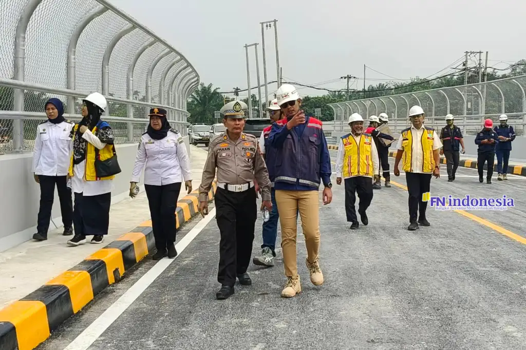 Overpass STA 203+285 Segera Dibuka, Ditlantas Polda Riau Cek Kesiapan Pengalihan Arus