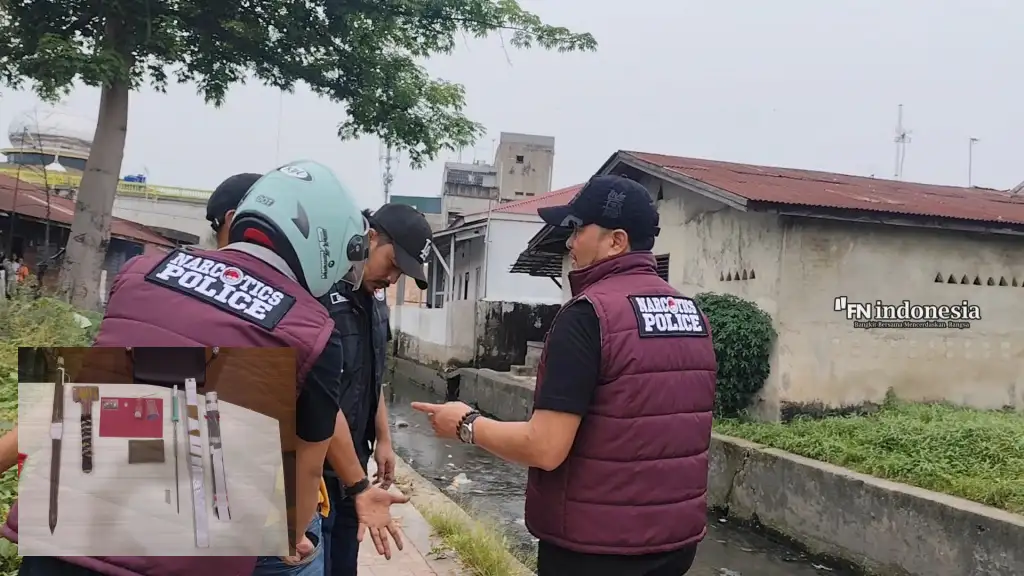 Razia Narkoba di Kampung Dalam dan Pangeran Hidayat, Polisi Amankan Sabu, Ganja hingga Tiga Sajam