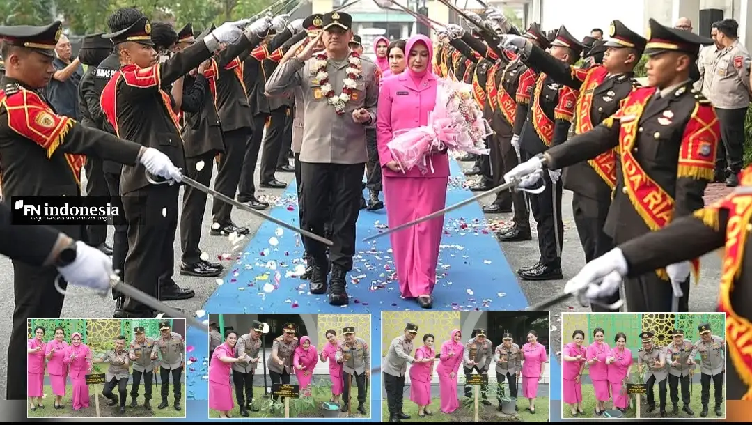 Kenal Pamit, Tanam Pohon hingga Pedang Pora, Kapolda Riau Iringi Perpisahan Rekan-Rekan Terbaik