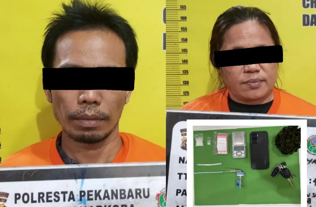 Diduga Jadi Pengedar Sabu, Pasutri di Pekanbaru Ditangkap dengan Modus Ini
