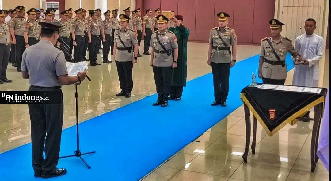 Kapolda Riau Pimpin Sertijab, Gathut Bowo Jabat Dirlantas dan Ronny Riantoko Pimpin Polresta Pekanbaru