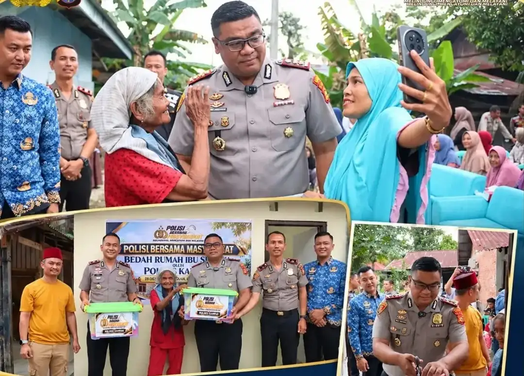 Rumah Baru untuk Ibu Suraya, Kapolres Kampar Hadirkan Kehangatan di Usia Senja